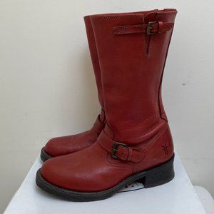 Vintage Red Frye Veronica Engineer Boots